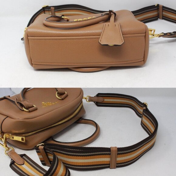Prada #22L9HF Bauletto 2 Way Bag - Picture 4 of 6